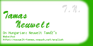 tamas neuwelt business card